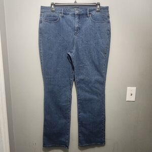 NYDJ Women's Marilyn Straight Blue Jens Size 18